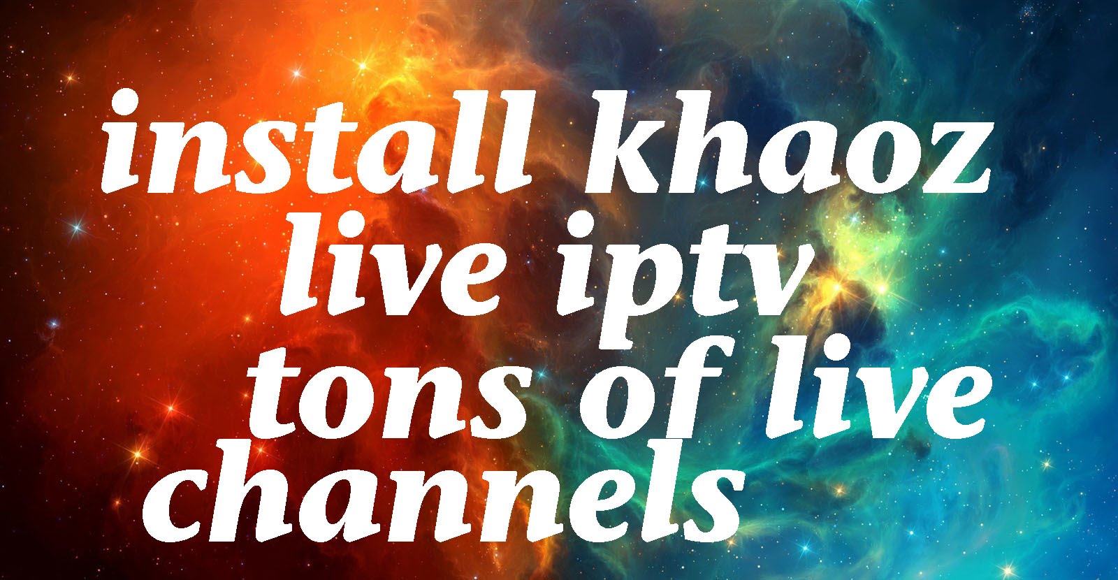 Read more about the article Live TV Addon for Kodi – Khaoz Live TV